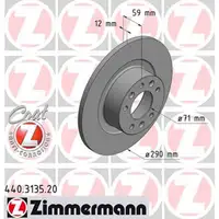 ZIMMERMANN Bremsscheiben Satz f&uuml;r PEUGEOT 508 / 508 SW 2.0 BlueHDi 180 PS hinten