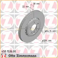 ZIMMERMANN Bremsscheiben f&uuml;r Rover 75 (RJ) 1.8/Turbo 2.0/2.5V6 2.0CDTi vorne