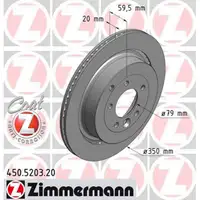 ZIMMERMANN Bremsscheiben LAND f&uuml;r ROVER DISCOVERY IV RANGE ROVER SPORT hinten