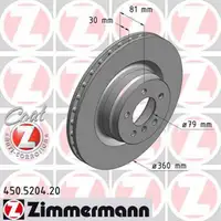 ZIMMERMANN Bremsscheiben + Bremsbel&auml;ge LAND ROVER RANGE ROVER III (L322) vorne