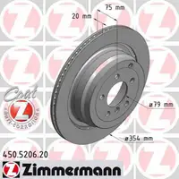 ZIMMERMANN Bremsscheiben Satz Land f&uuml;r Rover Rage Rover III 4x4 hinten