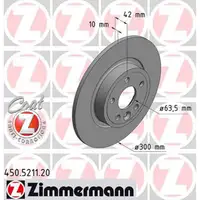 ZIMMERMANN Bremsscheiben Satz Land f&uuml;r Rover Discovery Sport (LC) hinten