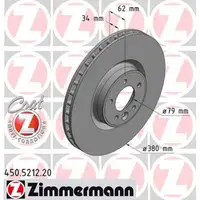 ZIMMERMANN Bremsscheiben LAND f&uuml;r ROVER RANGE ROVER IV (LG) SPORT (LS LW) vorne