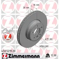 ZIMMERMANN Bremsscheiben Satz LAND f&uuml;r ROVER RANGE ROVER III (L322) vorne