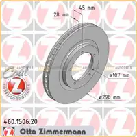 ZIMMERMANN Bremsscheiben f&uuml;r Porsche 944 2.5Turbo 220 PS 08.1985-08.1986 vorne