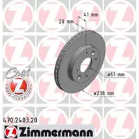 ZIMMERMANN Bremsen Bremsscheiben + Bel&auml;ge f&uuml;r Renault Clio I II Megane I vorne