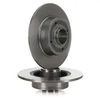 ZIMMERMANN Bremsscheiben f&uuml;r RENAULT CLIO 3 MEGANE 2 MODUS TWINGO 2 WIND hinten
