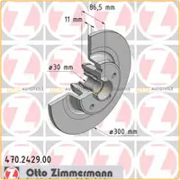 ZIMMERMANN Bremsen Bremsscheiben + Radlager + Bel&auml;ge f&uuml;r Renault Espace hinten