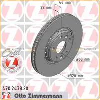 ZIMMERMANN Bremsscheiben f&uuml;r Renault Clio IV Grand Scenic III Laguna III vorne