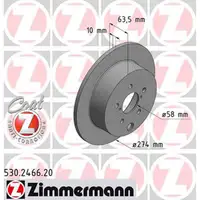 Zimmermann Bremsscheiben Satz SUBARU Forester Impreza (GP) XV hinten