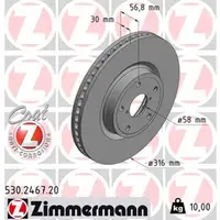 Zimmermann Bremsscheiben Satz SUBARU Outback (BS) 2.5 2.0 D vorne