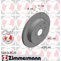 ZIMMERMANN Bremsscheiben f&uuml;r Suzuki Grand Vitara II 2.4Allrad 3.2Allrad hinten