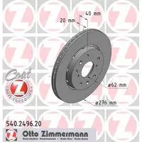 ZIMMERMANN Bremsscheiben Satz f&uuml;r Suzuki Swift III 1.6 125 PS ab 05.2006 vorne