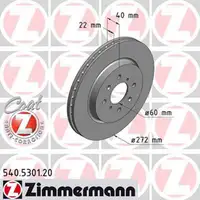 ZIMMERMANN Bremsscheiben f&uuml;r Suzuki Swift IV 1.2 1.3 DDiS mit Tempomat vorne