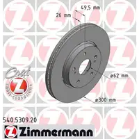 ZIMMERMANN Bremsscheiben Satz f&uuml;r SUZUKI KIZASHI (FR) 2.4 / 2.4 4x4 178 PS vorne