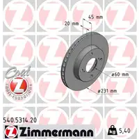 ZIMMERMANN Bremsscheiben f&uuml;r SUZUKI IGNIS III 1.2 /AllGrip/Hybrid 90 PS vorne