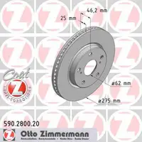 ZIMMERMANN Bremsscheiben f&uuml;r Toyota RAV 4 III 2.0 2.4 3.0 2.2D-4D/D-CAT vorne