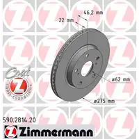 ZIMMERMANN Bremsscheiben Satz f&uuml;r Toyota Auris 1.33-1.8 Corolla 1.6 vorne