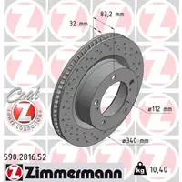 Zimmermann SPORT Bremsscheiben Satz TOYOTA Land Cruiser 200 J2 vorne