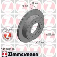 ZIMMERMANN Bremsscheiben Satz Lexus GS f&uuml;r Toyota Land Cruiser 150 hinten