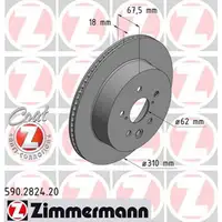 ZIMMERMANN Bremsscheiben Satz LEXUS GS / IS C / IS II / IS III hinten