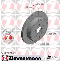 Zimmermann Bremsscheiben Satz SUBARU BRZ Legacy V Outback TOYOTA GT 86 hinten