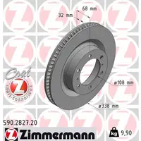 ZIMMERMANN Bremsscheiben Satz f&uuml;r TOYOTA LAND CRUISER PRADO (_J15_) vorne