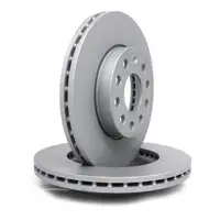 ZIMMERMANN Bremsscheiben + Bel&auml;ge AUDI A3 8V SEAT Leon SKODA Octavia VW Golf 7 vorne