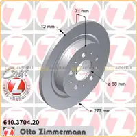 ZIMMERMANN Bremsscheiben + Bremsbel&auml;ge f&uuml;r VOLVO S90 V90 2.9 ab 05.1998 hinten