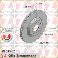 ZIMMERMANN Bremsen Bremsscheiben + Bel&auml;ge f&uuml;r Volvo S80 I V70 II 17 Zoll vorne