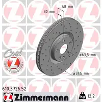 Zimmermann SPORT Bremsscheiben + Bel&auml;ge VOLVO S90 II V90 II Kombi XC90 II vorne