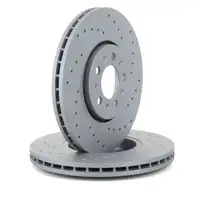 Zimmermann SPORT Bremsscheiben + Bel&auml;ge SEAT IBIZA SKODA FABIA VW POLO 9N vorne