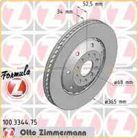 Zimmermann FORMULA Z Bremsscheiben + BREMBO Bel&auml;ge AUDI RS6 C5 450/480 PS vorne
