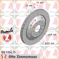 Zimmermann FORMULA Z Bremsscheiben f&uuml;r Audi A4 RS4 Avant (8D B5) 380 PS hinten