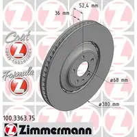 Zimmermann FORMULA Z Bremsscheiben + Bremsbel&auml;ge AUDI A8 (4H) SQ5 (8RB) vorne