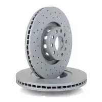 Zimmermann SPORT Bremsscheiben + BREMBO Bel&auml;ge + Wako f&uuml;r VW PHAETON (3D) vorne