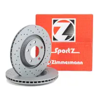 Zimmermann SPORT Bremsscheiben f&uuml;r Audi A4 S4quattro (8E B6 B7) 1KE/S4 hinten
