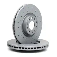 Zimmermann SPORT Bremsscheiben + BREMBO Bel&auml;ge + Wako AUDI A6 C5 4.2 / S6 vorne