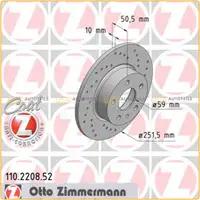 Zimmermann SPORT Bremsscheiben Satz ALFA ROMEO 147 937 156 932 164 hinten