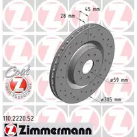 Zimmermann SPORT Bremsscheiben + Bremsbel&auml;ge + Wako ALFA ROMEO MITO (955_) vorne