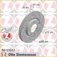 Zimmermann SPORT Bremsscheiben f&uuml;r BMW 3er E30 M3 2.3 EVO I EVO II 2.5 vorne