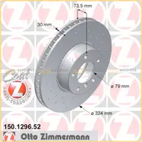 Zimmermann SPORT Bremsscheiben f&uuml;r BMW 5er E39 530i 535i 540i 520d 530d vorne