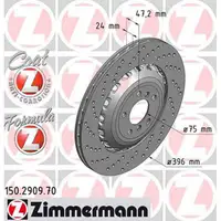 Zimmermann FORMULA Z Bremsscheiben Bel&auml;ge BMW 5er F10 M5 6er F12/13/06 M6 hinten
