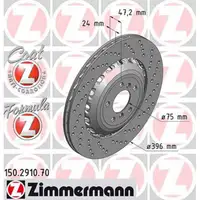 Zimmermann FORMULA Z Bremsscheiben Bel&auml;ge BMW 5er F10 M5 6er F12/13/06 M6 hinten