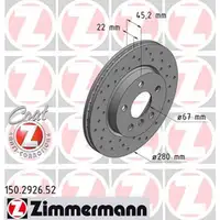 Zimmermann SPORT Bremsscheiben Satz f&uuml;r BMW 2er F45 MINI F55 F56 F57 F54 vorne