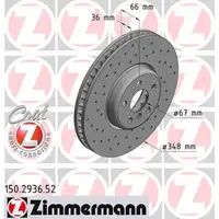 Zimmermann SPORT Bremsscheiben + Bel&auml;ge BMW 3er 5er 6er TOYOTA Supra MK5 vorne