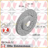 Zimmermann SPORT Bremsscheiben + Bel&auml;ge + Wako MINI R56 R57 R55 R58 R59 vorne