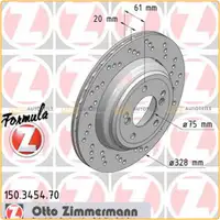 Zimmermann FORMULA Z Bremsscheiben f&uuml;r BMW E46 M3 3.2/CSL Z4 E85 E86 Z4M hinten