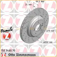 Zimmermann FORMULA Z Bremsscheiben f&uuml;r BMW 1er M E82 3er E90 E93 E92 M3 hinten