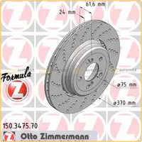 Zimmermann FORMULA Z Bremsscheiben f&uuml;r BMW 5er E60 E61 M5 6er E63 E64 M6 hinten